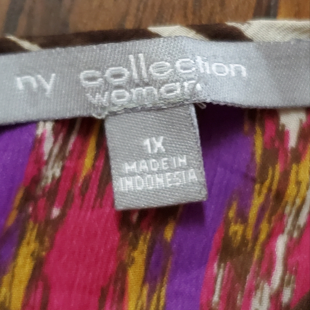 Adorable NY Collection Blouse Like New 1X - Picture 5 of 8